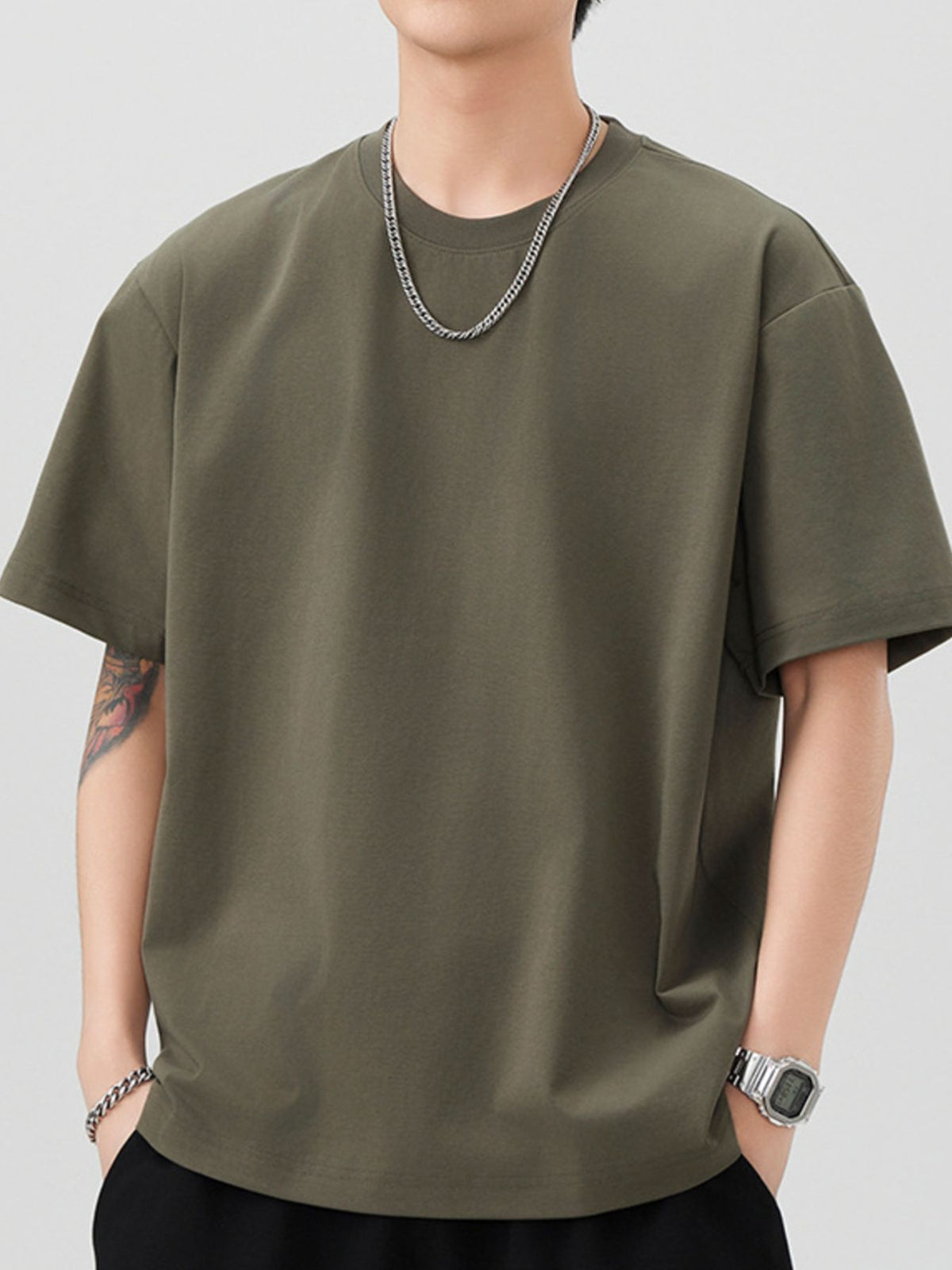 Men's plus size loose t-shirt casual men's clothing