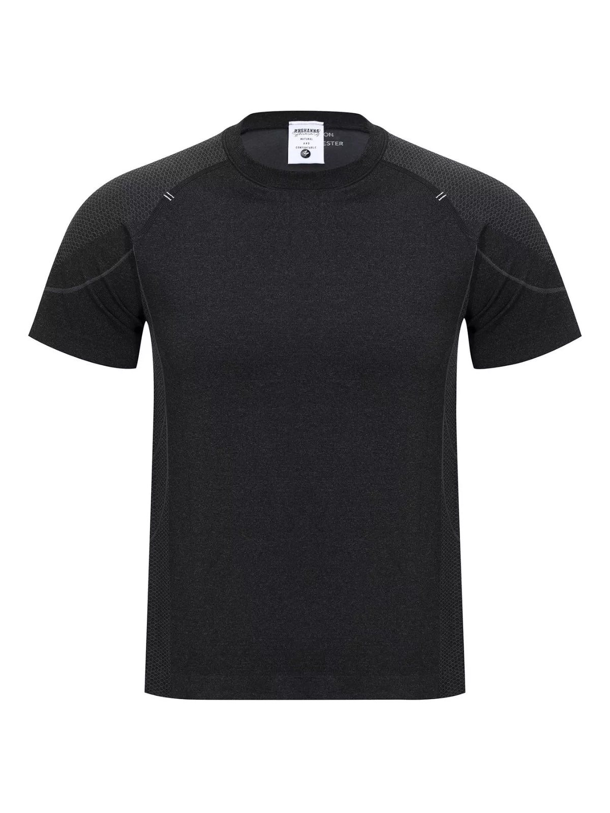 Men's round neck short sleeve t-shirt performance fabric