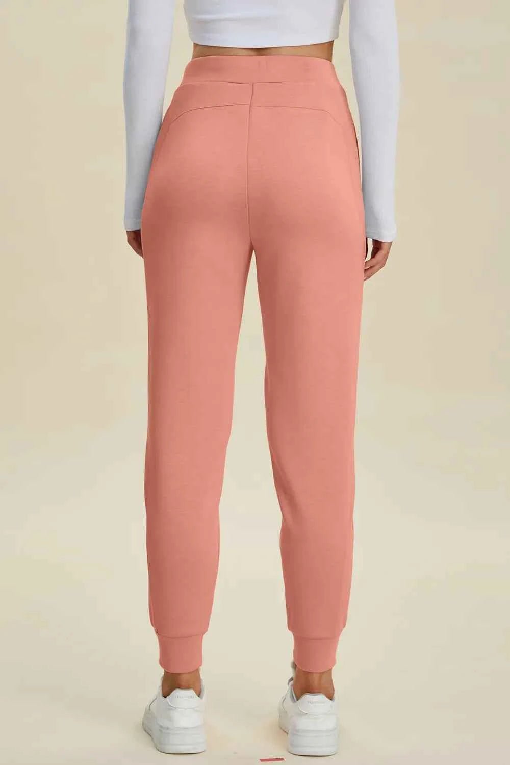 Basic Bae Full Size Air Scuba Drawstring High Waist Joggers - ELC Fashion