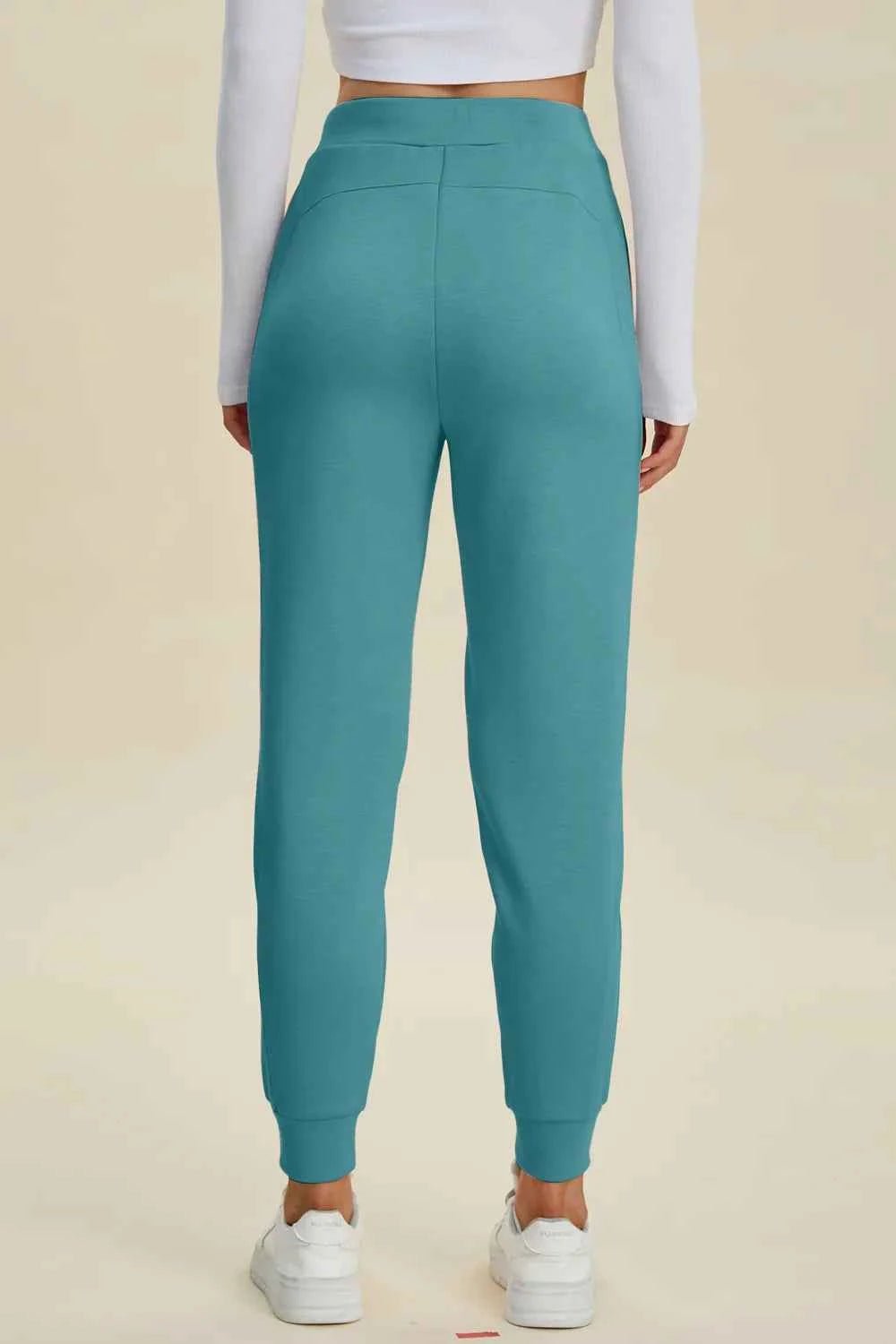 Basic Bae Full Size Air Scuba Drawstring High Waist Joggers - ELC Fashion