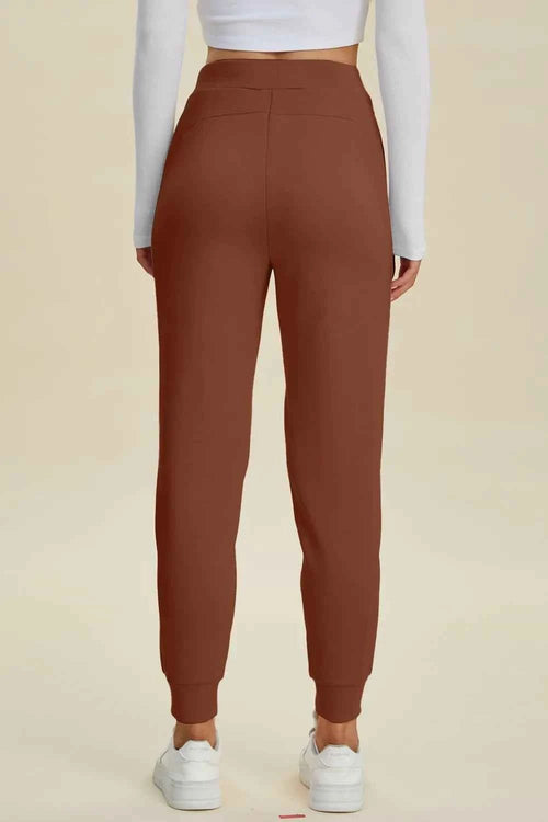 Basic Bae Full Size Air Scuba Drawstring High Waist Joggers - ELC Fashion