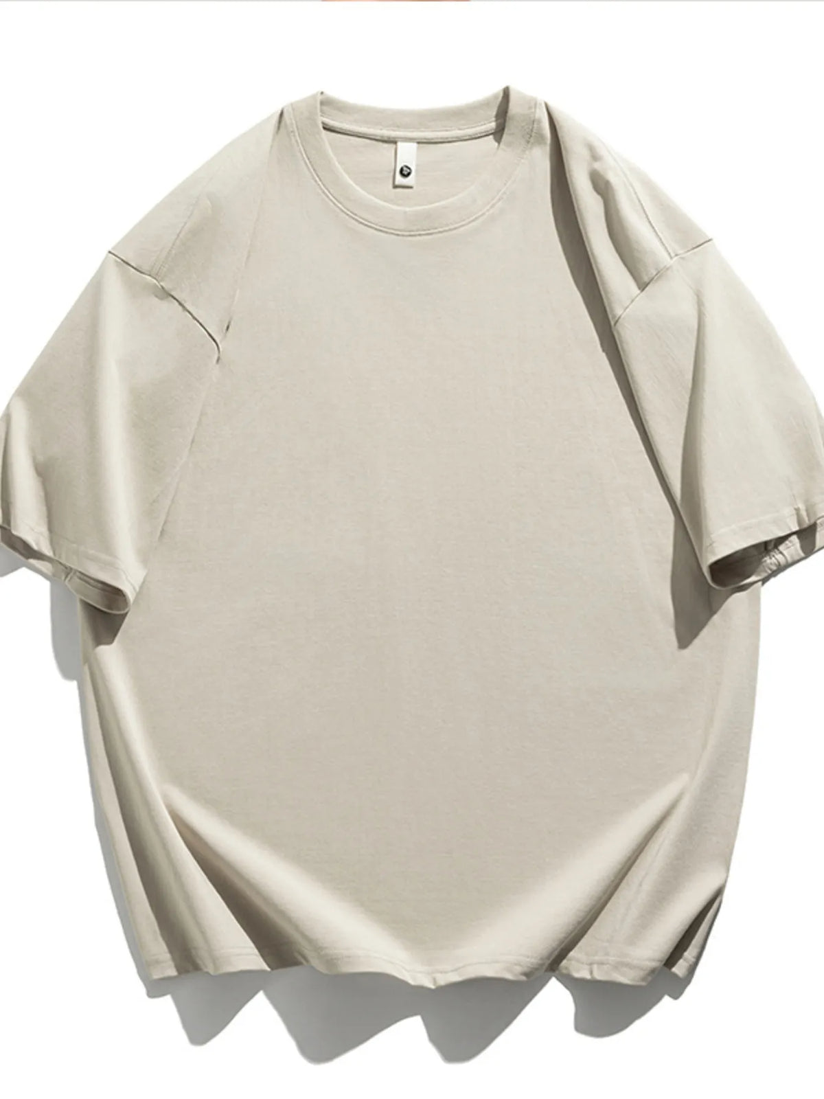 Men's plus size loose t-shirt solid color