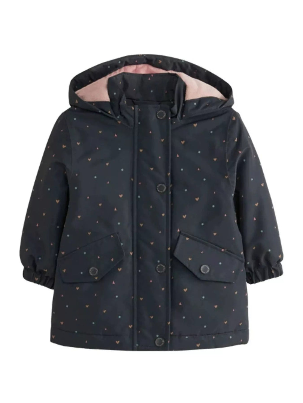 Children's Heart Print Zip Up Jacket - ELC Fashion