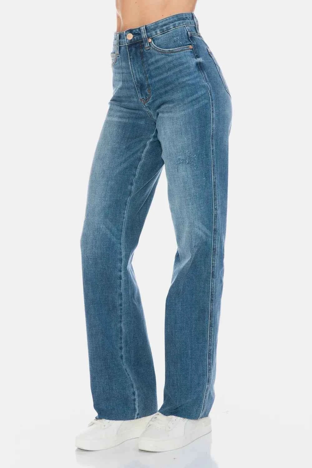 ELC Atelier Classic Judy Blue Inclusive Fit Tummy Control Cut Raw H — Prestige Edit - ELC Fashion