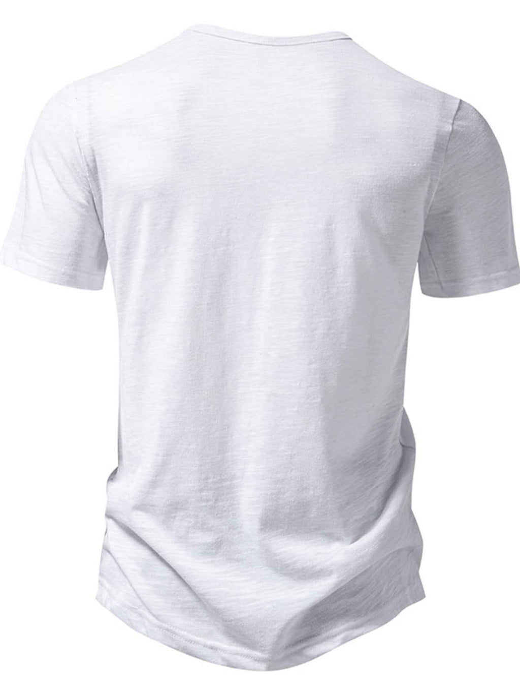ELC Atelier Refined Men's Casual Button Detail T-Shirt — Prestige Edit - ELC Fashion