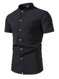 ELC Atelier Signature Men's Extended Fit Button Up Short Sleeve Shi — Prestige Edit - ELC Fashion