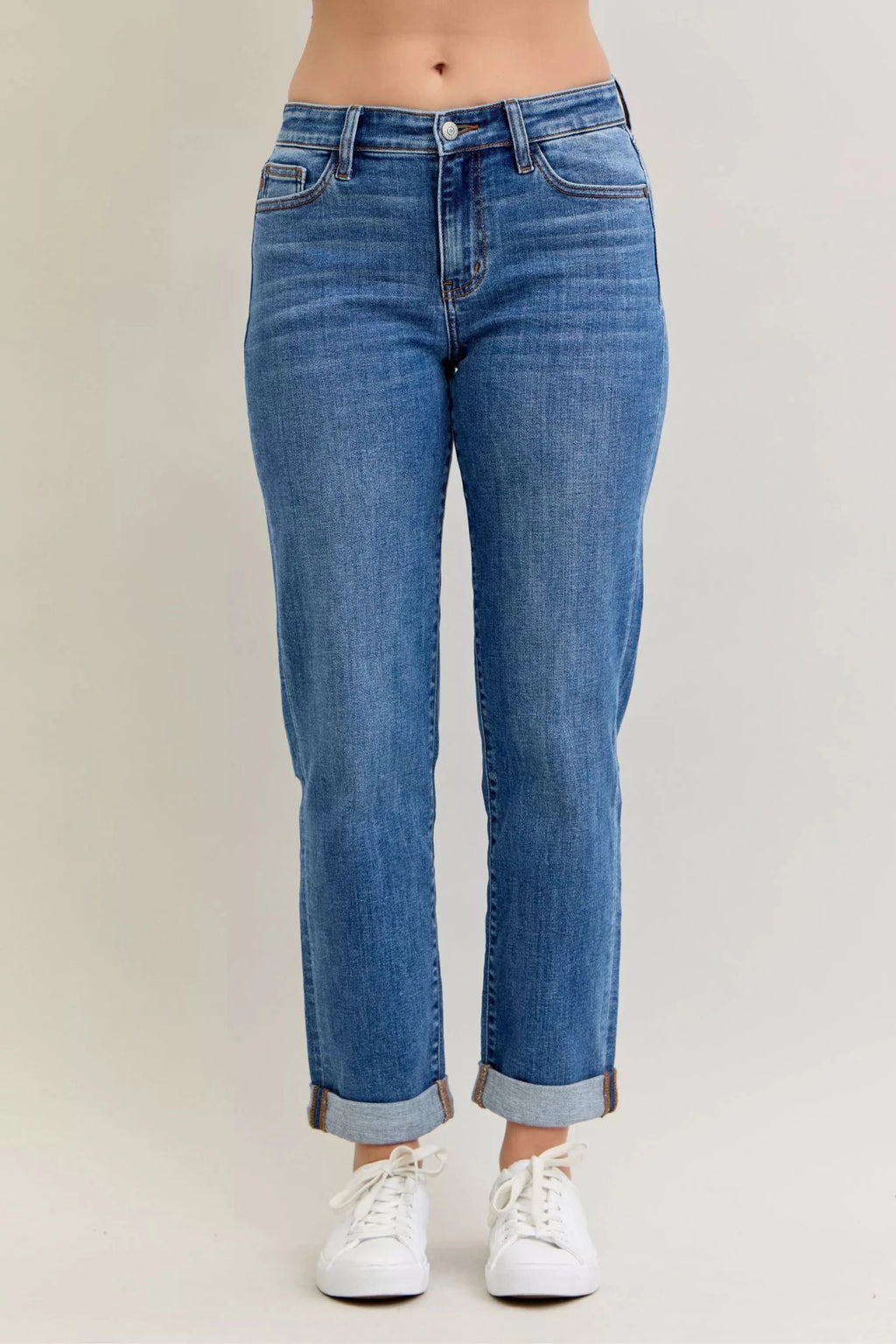 ELC Atelier Tailored Judy Blue Inclusive Fit Mid Rise BF Classic Cu — Prestige Edit - ELC Fashion