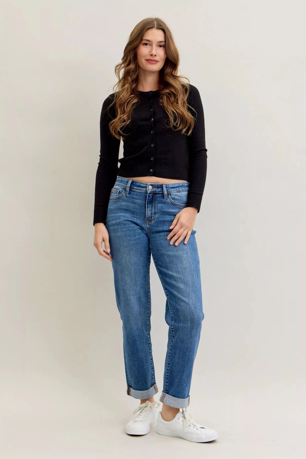 ELC Atelier Tailored Judy Blue Inclusive Fit Mid Rise BF Classic Cu — Prestige Edit - ELC Fashion