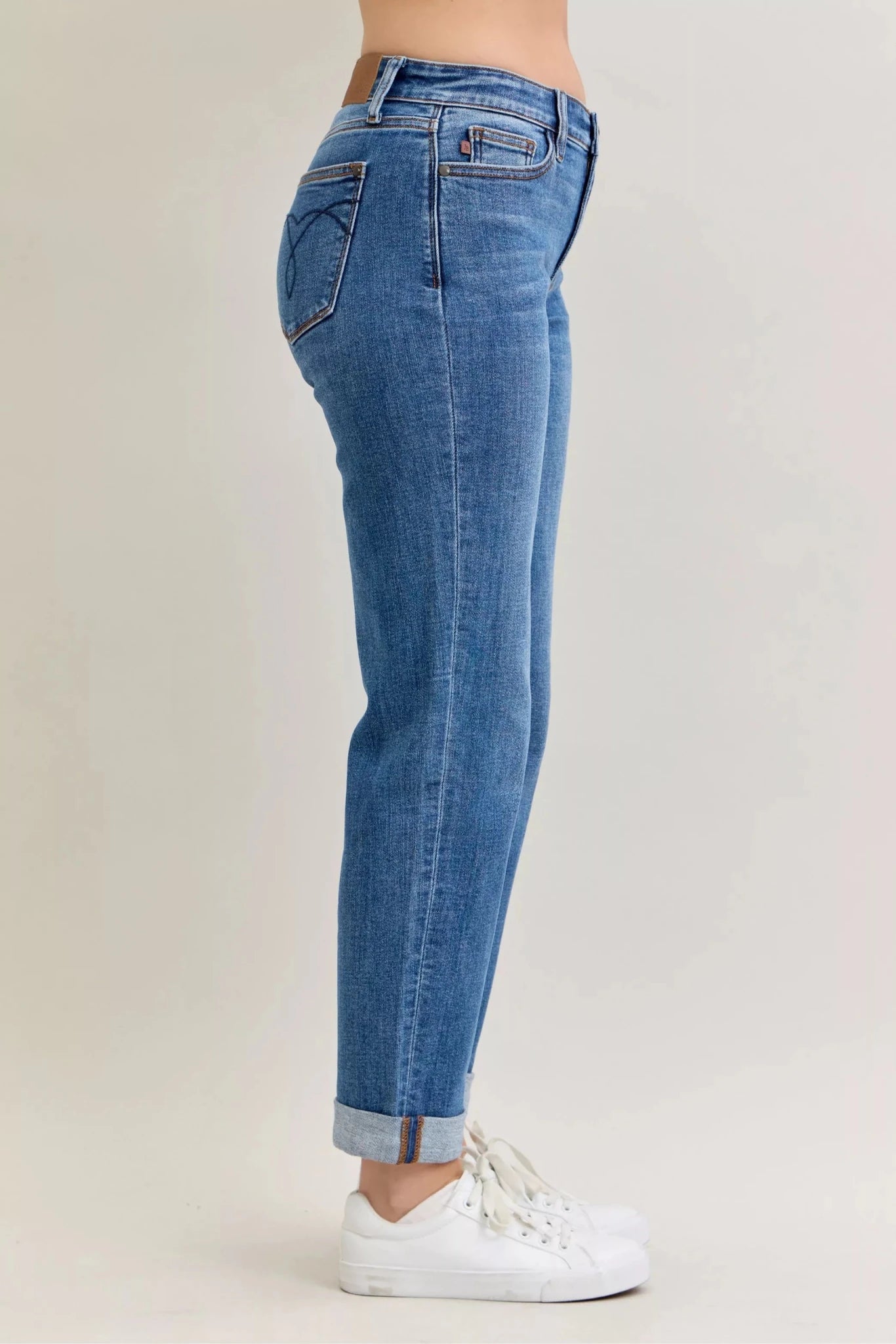 ELC Atelier Tailored Judy Blue Inclusive Fit Mid Rise BF Classic Cu — Prestige Edit - ELC Fashion