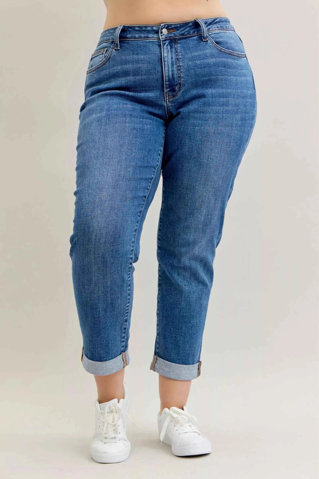 ELC Atelier Tailored Judy Blue Inclusive Fit Mid Rise BF Classic Cu — Prestige Edit - ELC Fashion