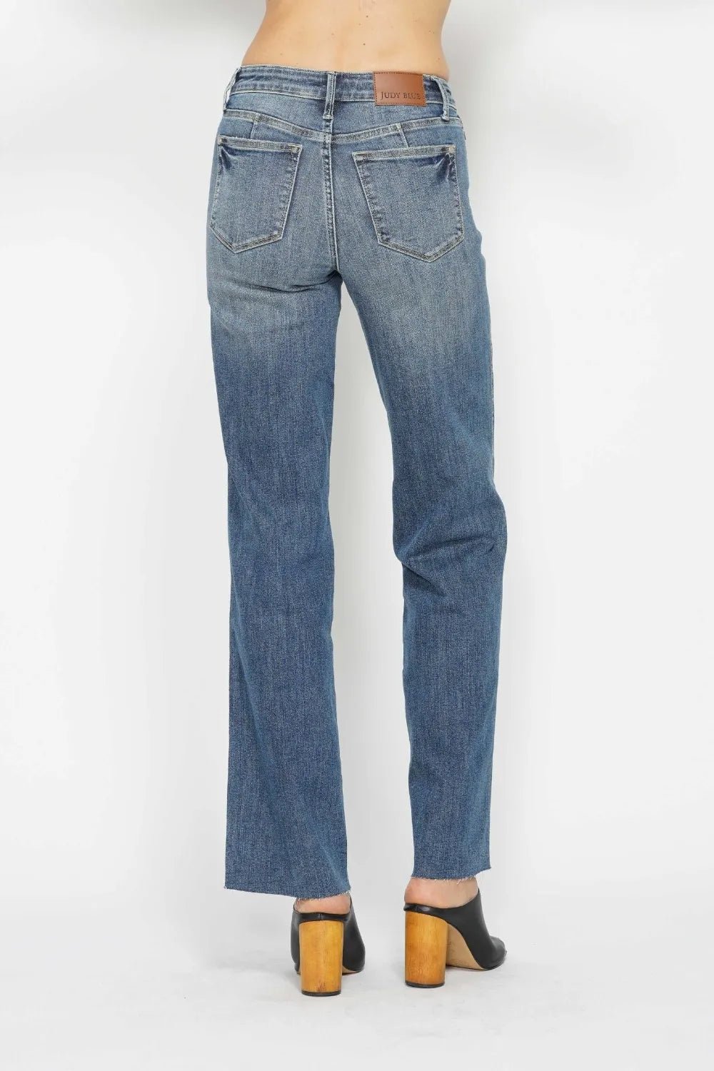 Judy Blue Full Size Tummy Control Straight Jeans - ELC Fashion