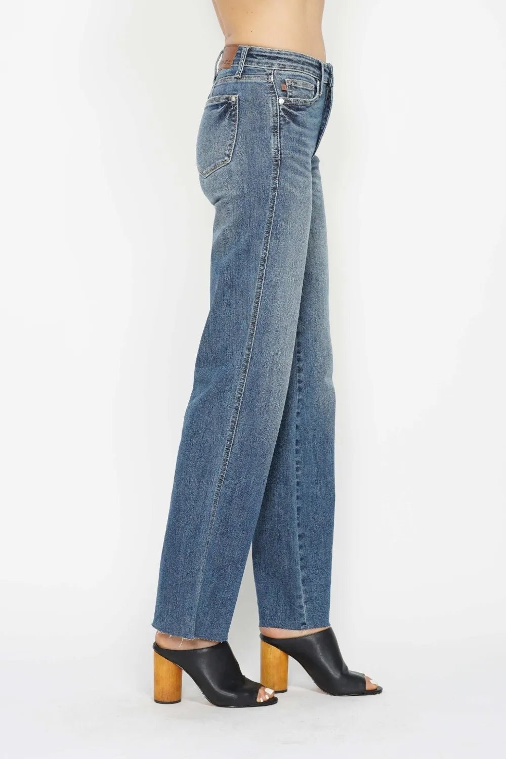 Judy Blue Full Size Tummy Control Straight Jeans - ELC Fashion