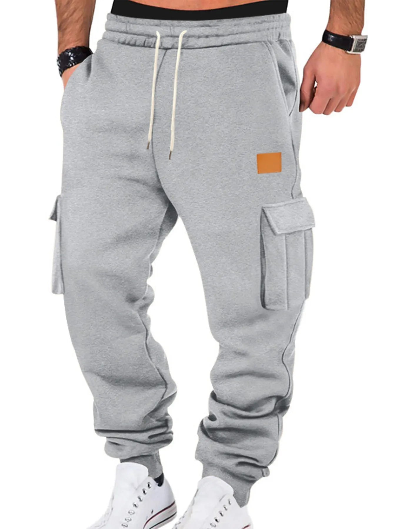 Men's Full Size Drawstring Cargo Jogger Pants Plus Size - ELC Fashion