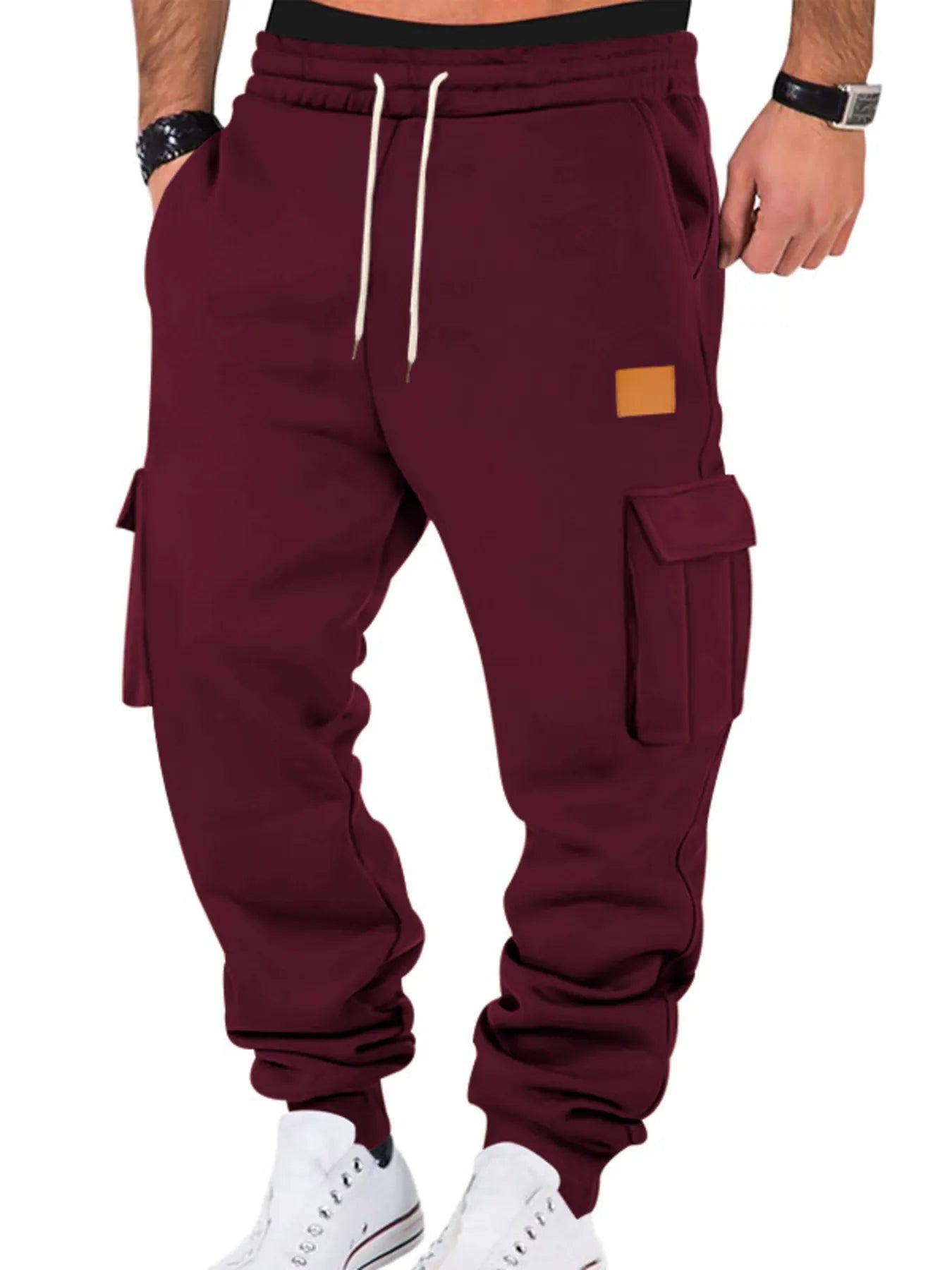 Men's Full Size Drawstring Cargo Jogger Pants Plus Size - ELC Fashion