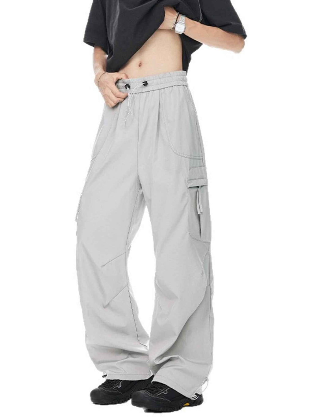 Men's Plus Size Loose Fit Cargo Pants - ELC Fashion