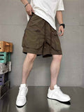 Men's Plus Size Multi - Pocket Relaxed Fit Cargo Shorts - ELC Fashion