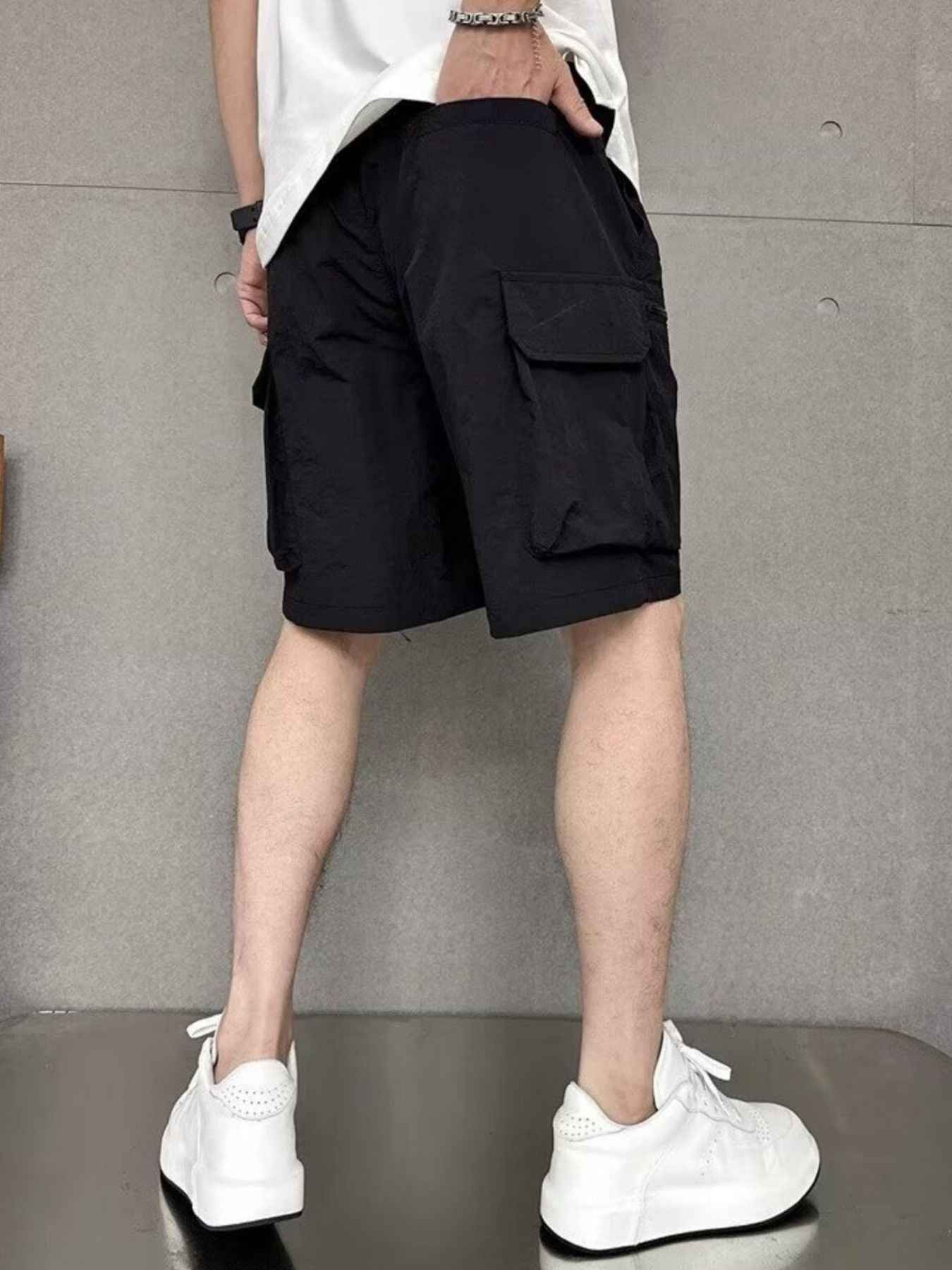 Men's Plus Size Multi - Pocket Relaxed Fit Cargo Shorts - ELC Fashion