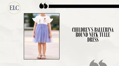 Children's Ballerina Round Neck Tulle Dress by@Outfy