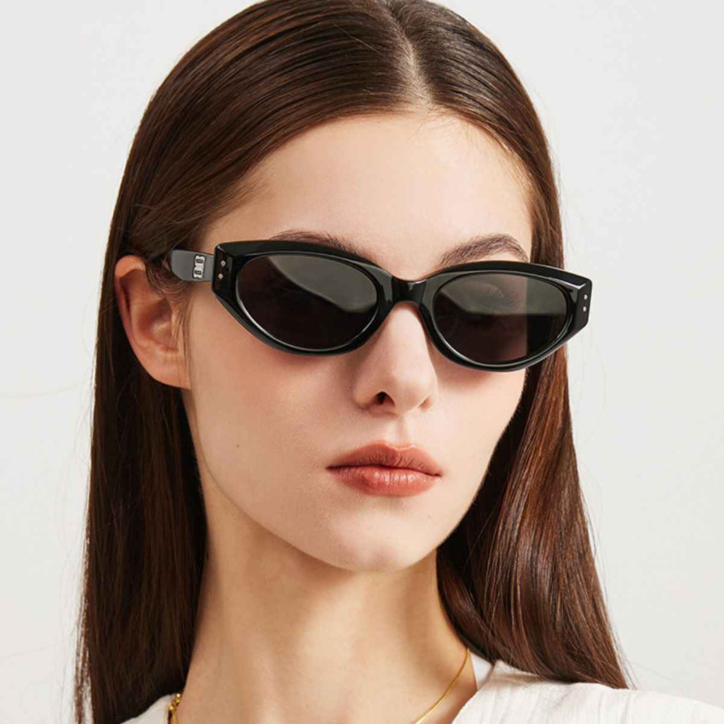 Retro Oval Frame Sunglasses - ELC Fashion