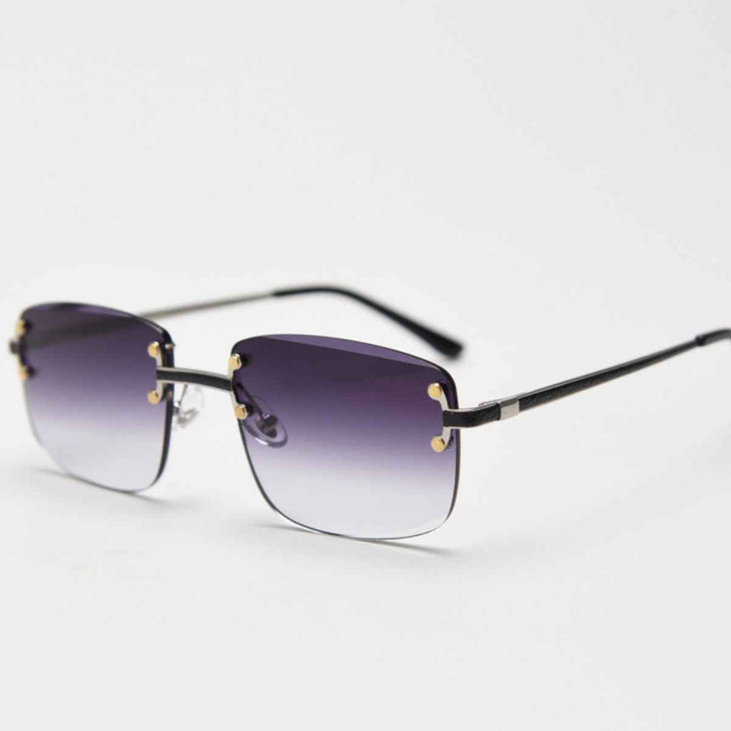 Rimless Gradient Tinted Sunglasses - ELC Fashion