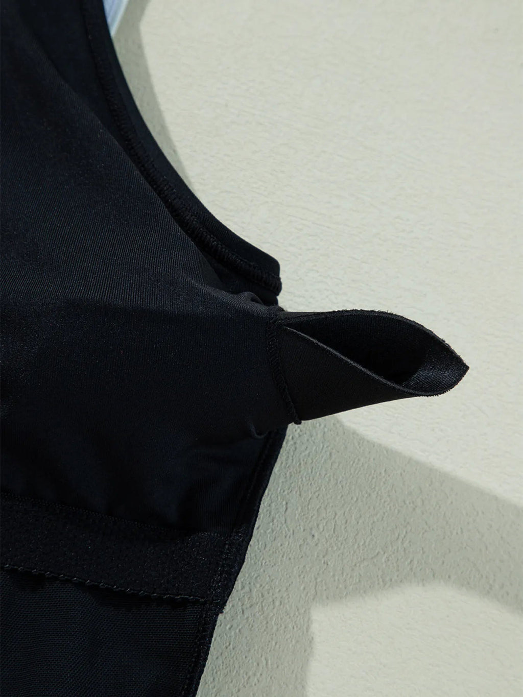 Ruffle Trim V - Neck One - Piece Swimsuit - ELC Fashion