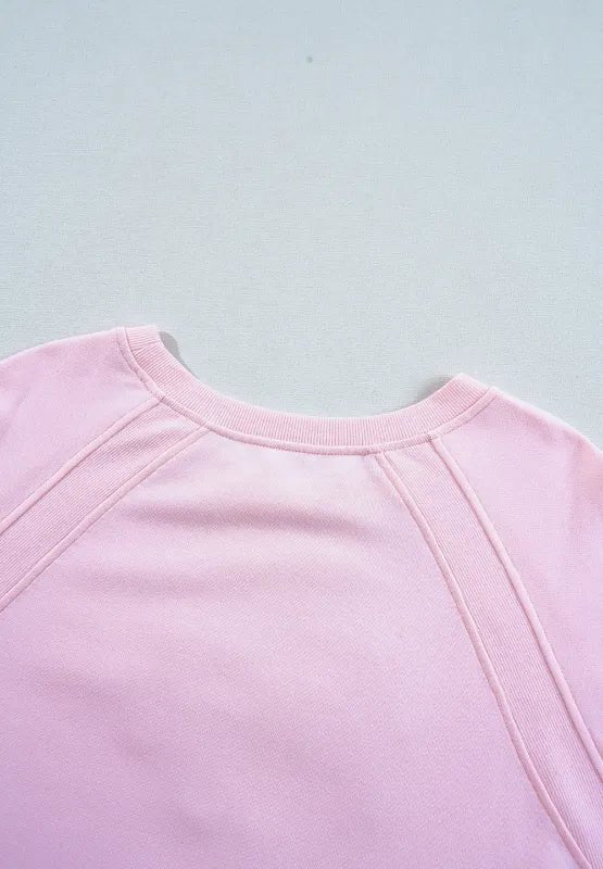 Valentine’s Day HUG AND KISSES Round Neck Sweatshirt - ELC Fashion